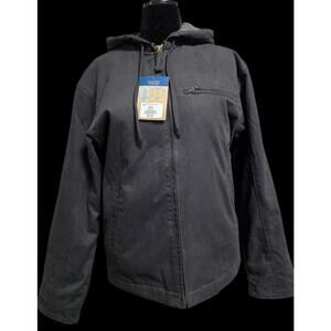 Women's Black Quilted/insulated "Blue Mountain" HeavyWeight Work Jacket Size Med